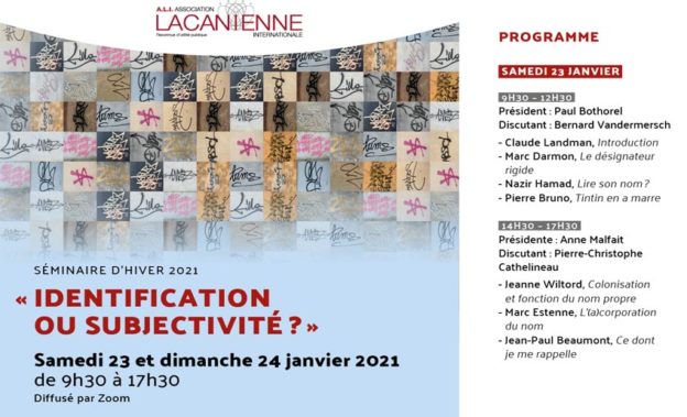 , Séminaire d&rsquo;Hiver 2021 : « Identification ou subjectivité ? », Valérie Batteux