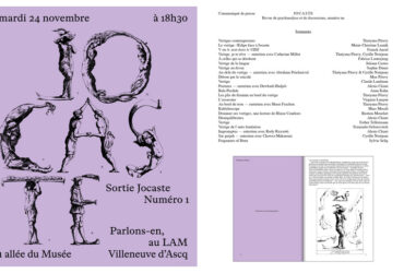 , La revue de psychanalyse et de débats JOCASTE lance son premier numéro au LaM, Valérie Batteux